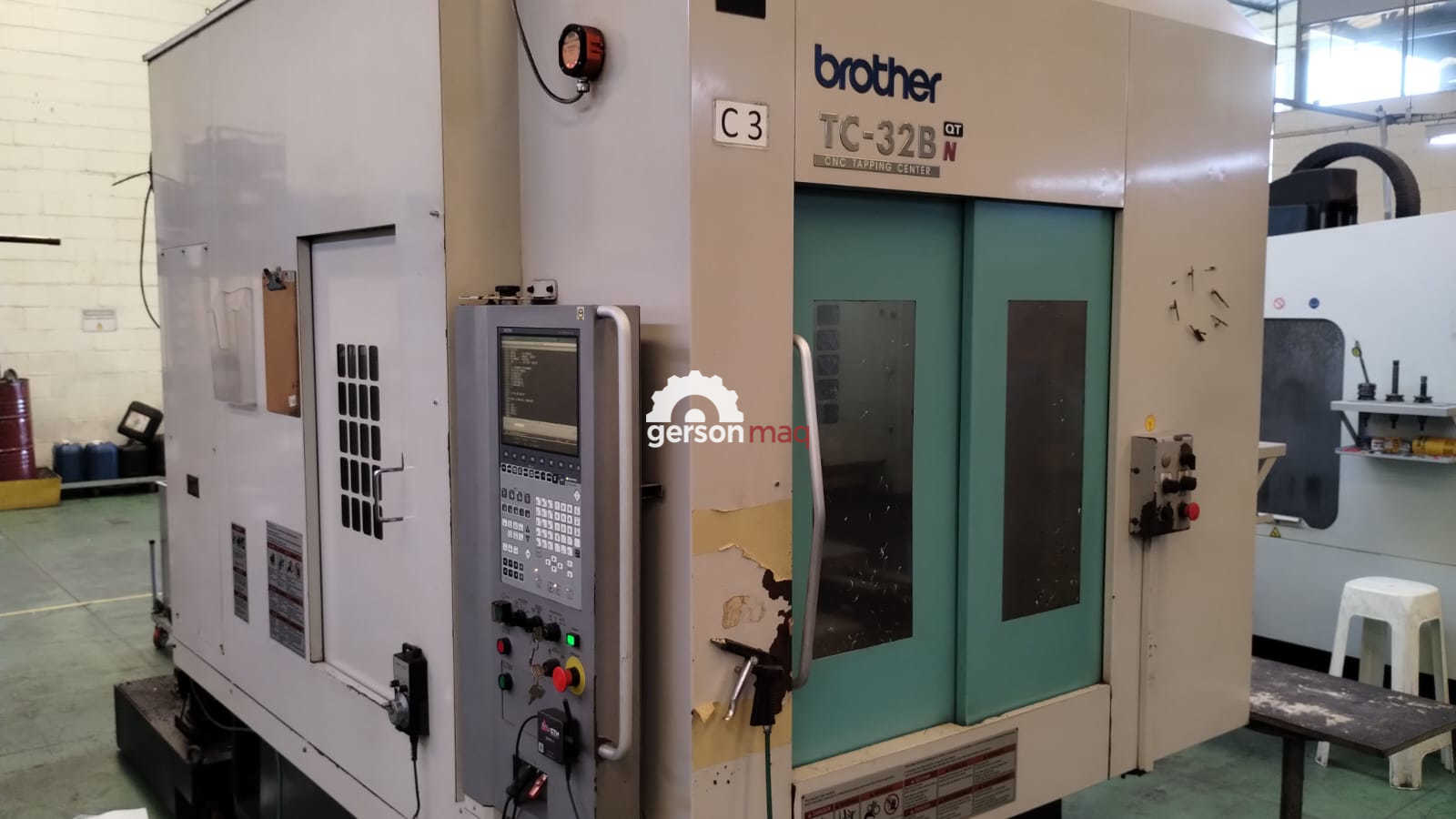 CENTRO DE FURACAO BROTHER TC32 DUPLO PALLET ano 2008